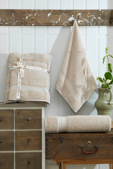 Bej - Ds - 2'li Banyo Havlu Seti