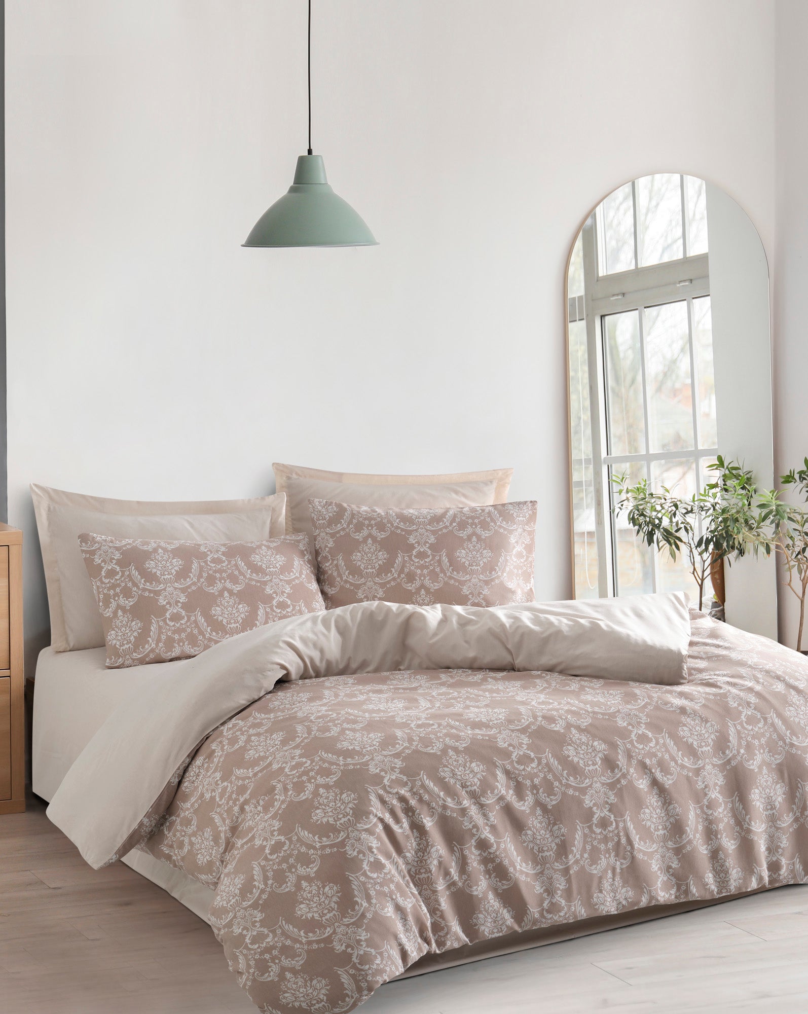 Pure Çift Kişilik Kahve - Nevresim Takımı - 029640