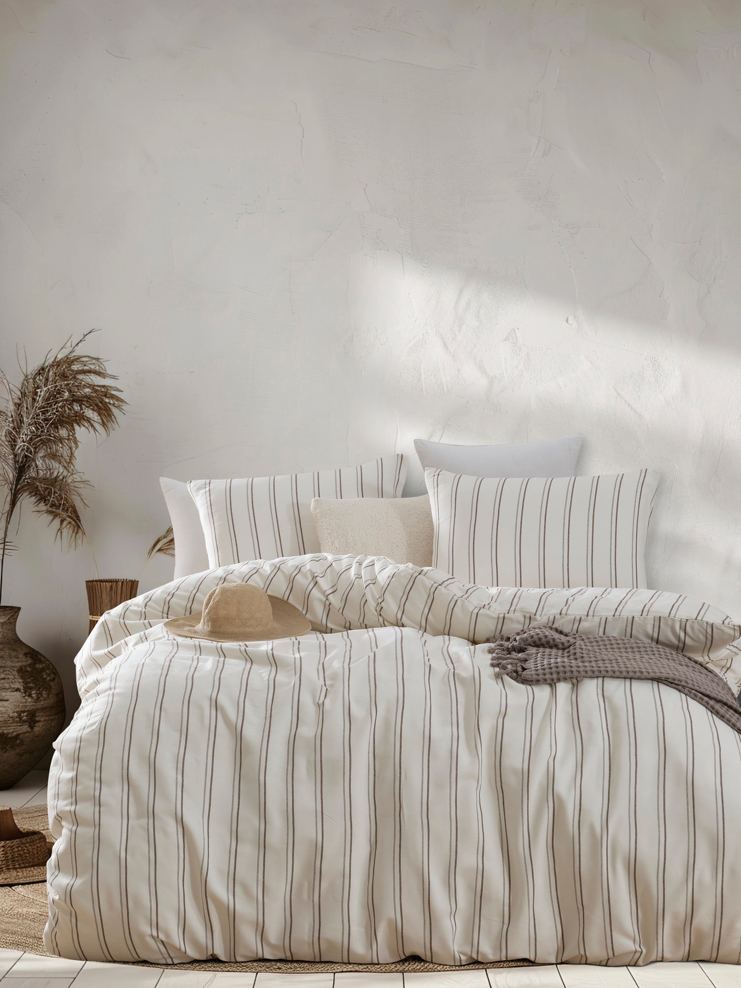 Hamilton Çift Kişilik Bej - Nevresim Takımı - 030067