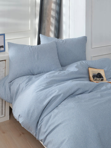 Lizbon Tek Kişilik Mavi - Nevresim Takımı - 030089