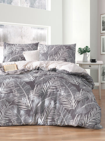 Palm Çift Kişilik Gri - Nevresim Takımı - 030229