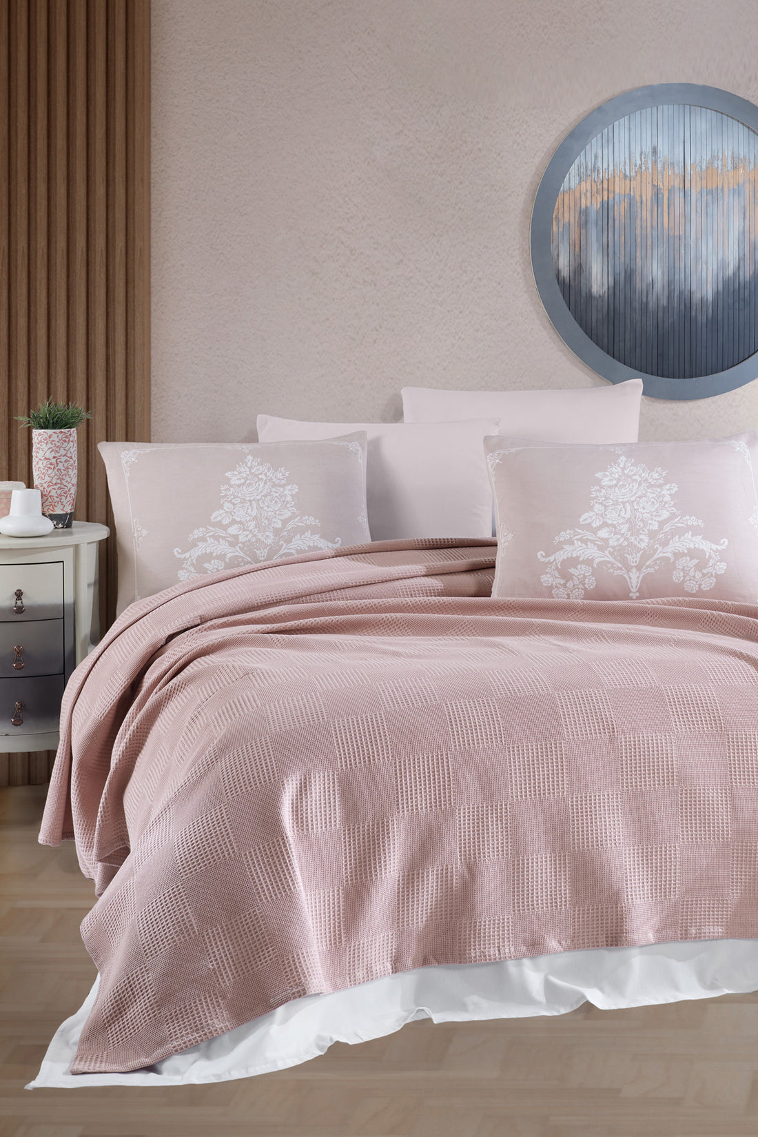 Kraliçe Çift Kişilik Vizon - Pike - 030492