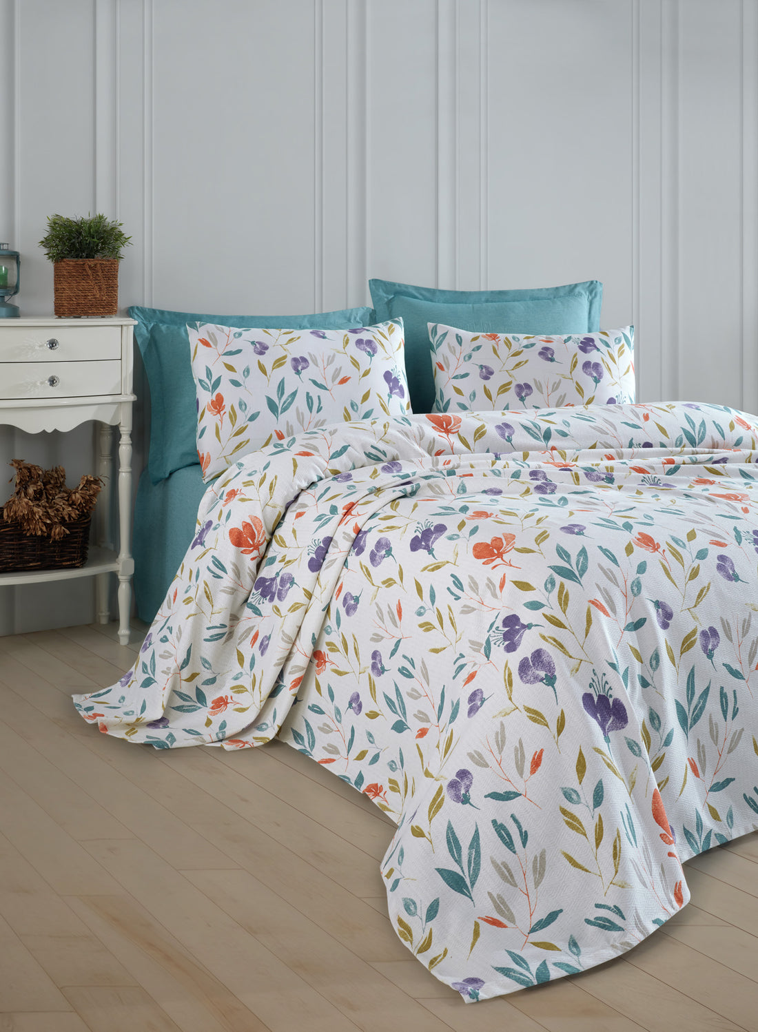Floral Çift Kişilik Lila - Pike / Pike Takımı - 030778