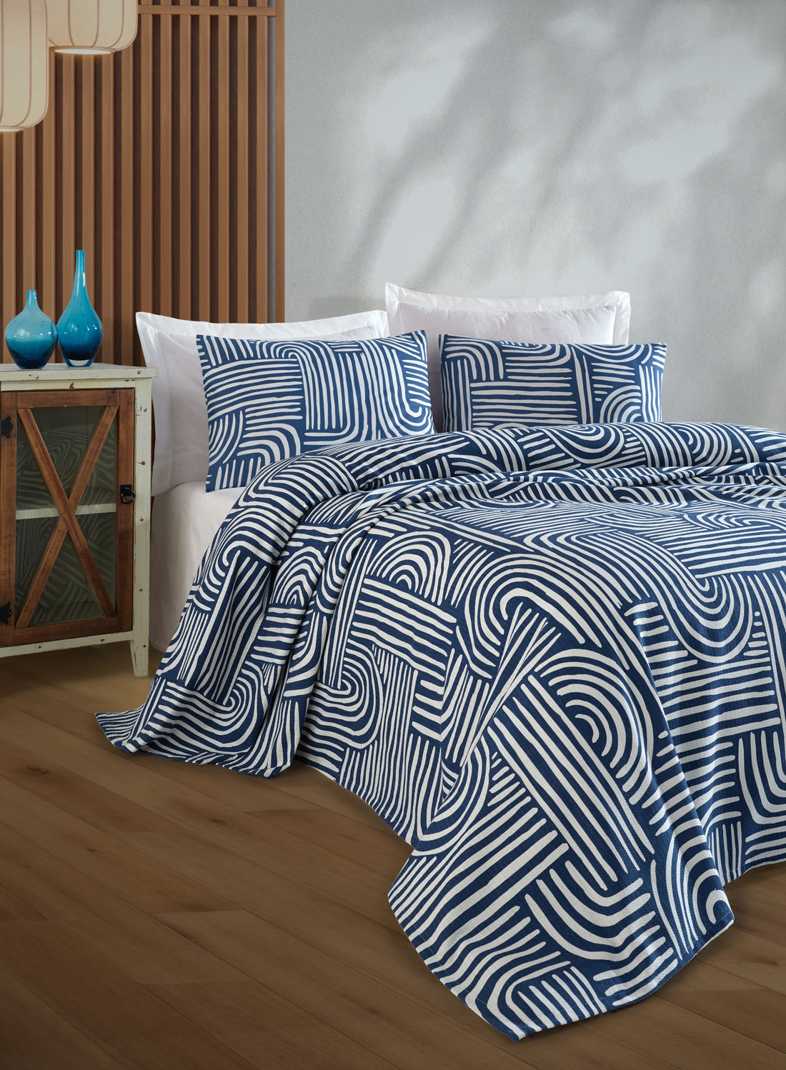 Line Art Tek Kişilik Mavi - Pike / Pike Takımı - 030851