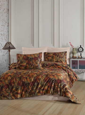 Fall Çift Kişilik Kahve - Nevresim Takımı - 031058