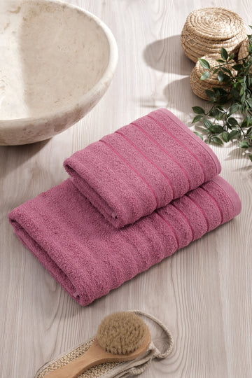 Mürdüm - Dalga - 2'li Banyo Havlu Seti