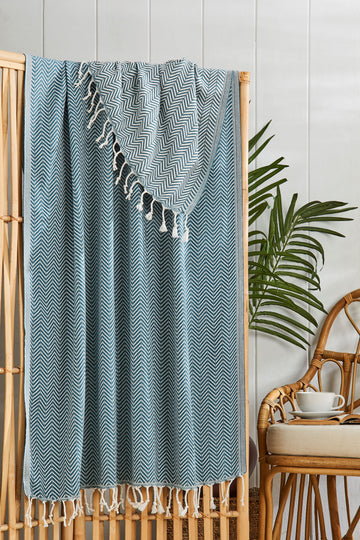 Mavi Peştamal 90x180 cm