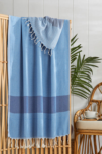 Mavi Peştamal 90x180 cm