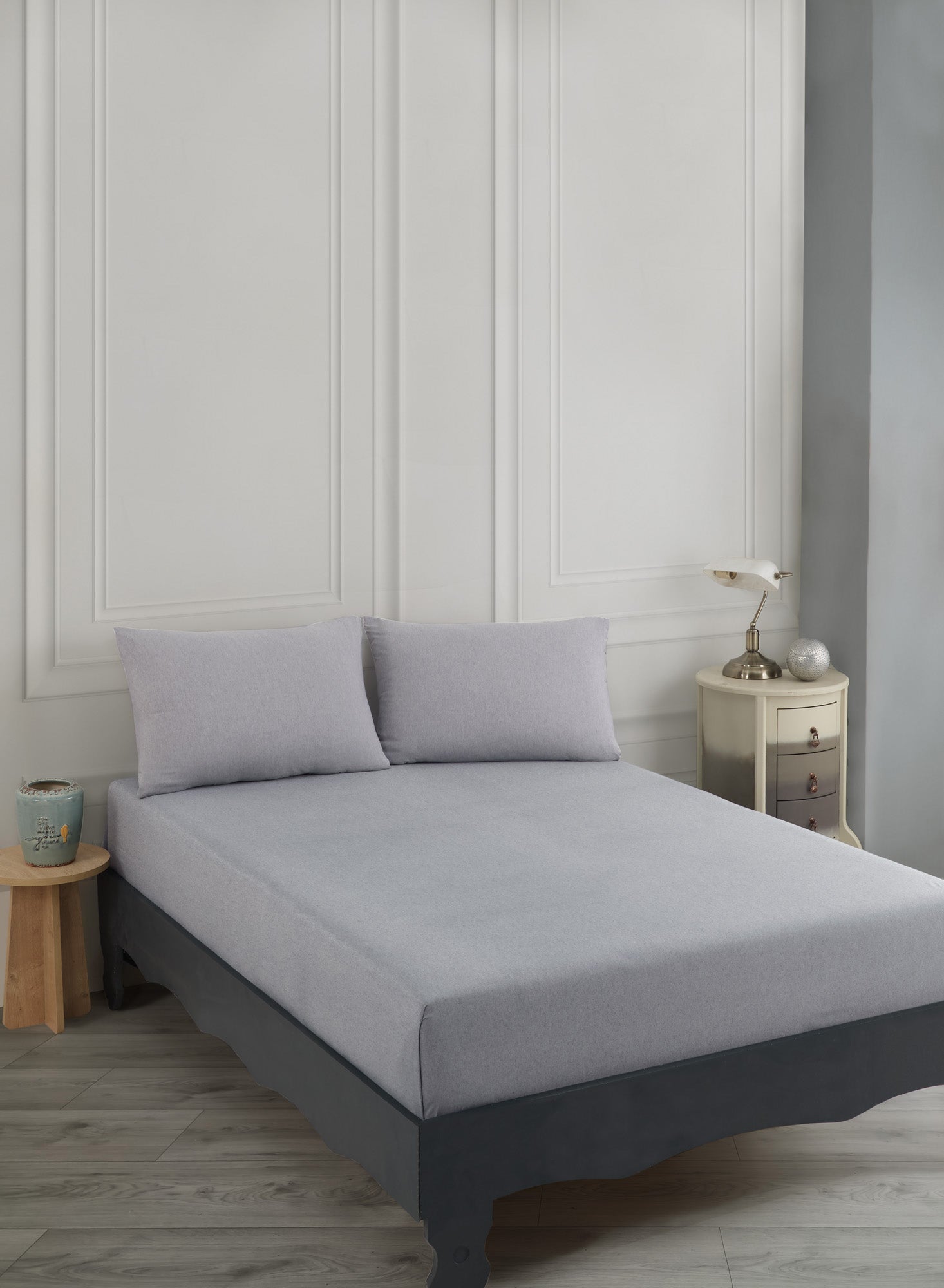 Road Potlu Çift Kişilik A.Gri - Çarşaf Yastık Seti - 029477