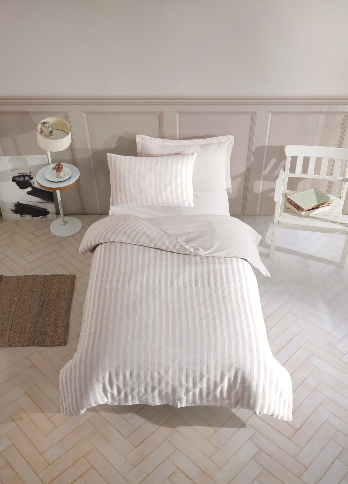 Road Potlu Tek Kişilik Bej - Nevresim Takımı - 029481