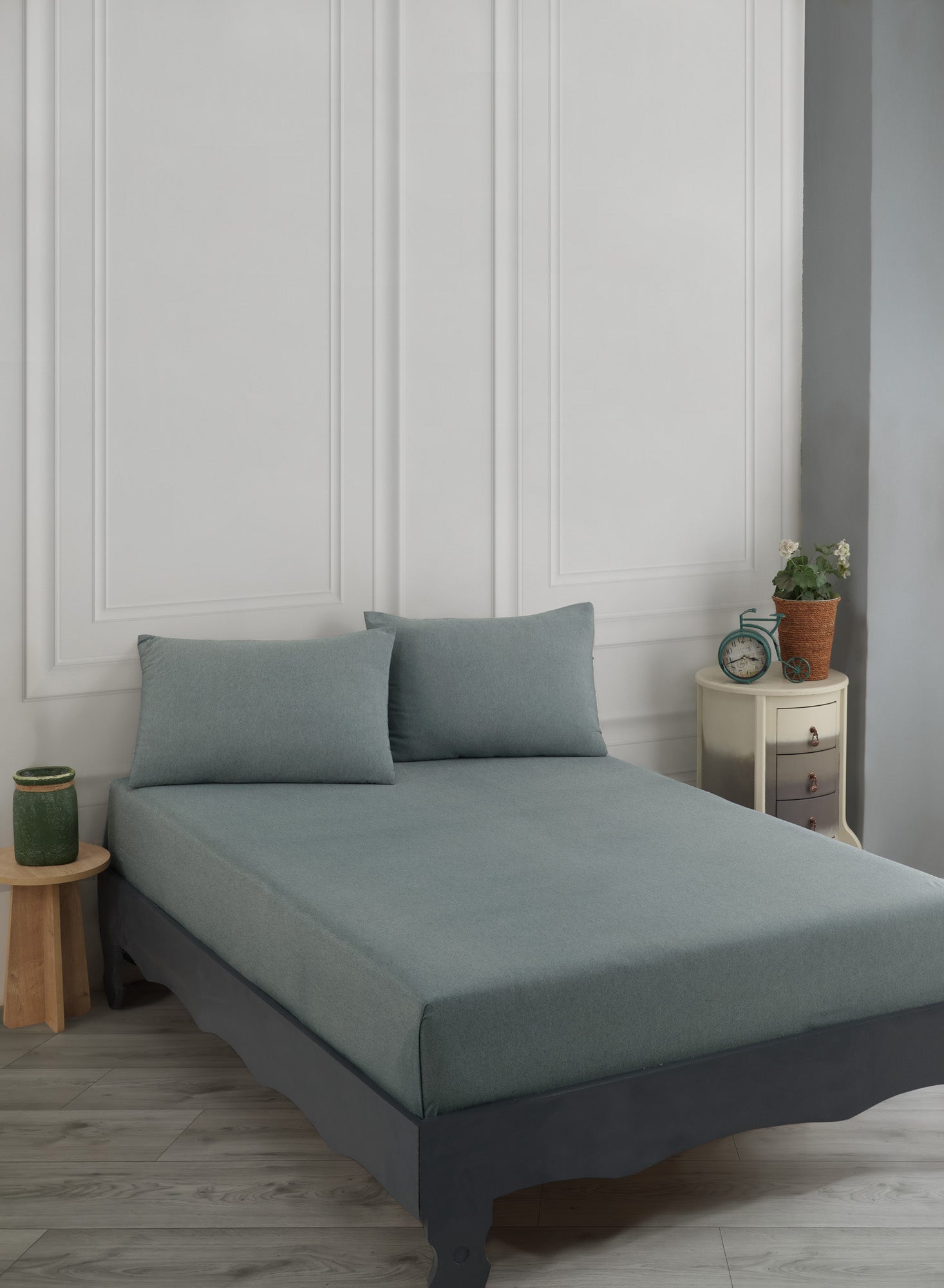 Road Potlu Çift Kişilik Yeşil - Çarşaf Yastık Seti - 029513