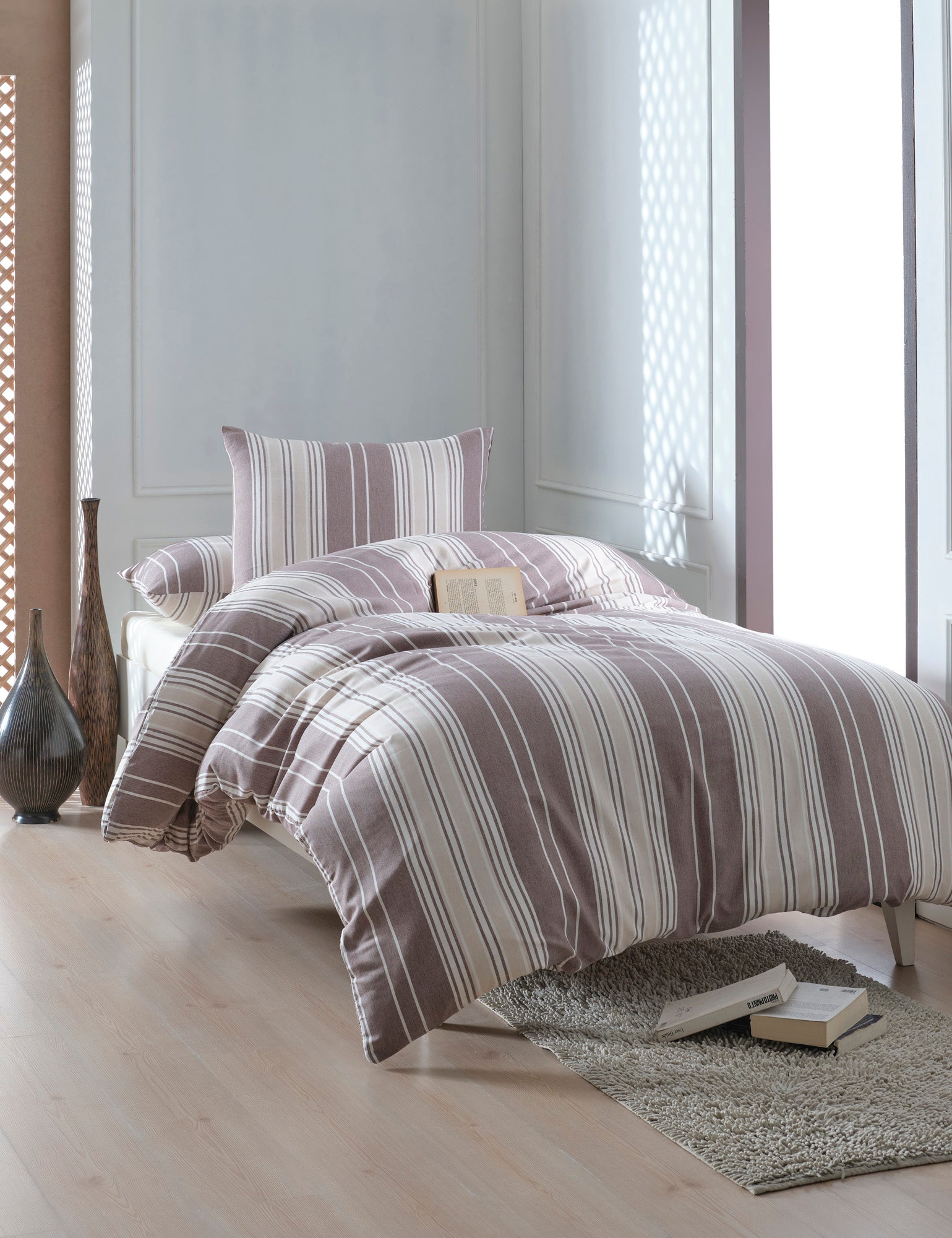 Lima Tek Kişilik Kahve - Nevresim Takımı - 029634