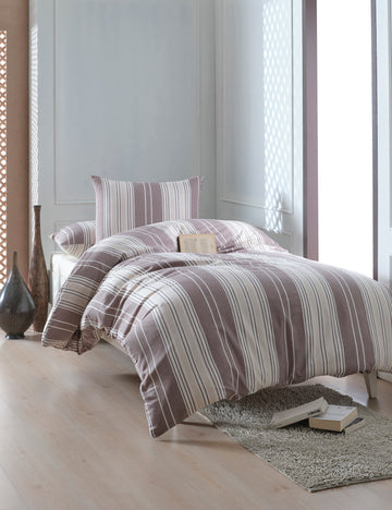 Lima Tek Kişilik Kahve - Nevresim Takımı - 029634