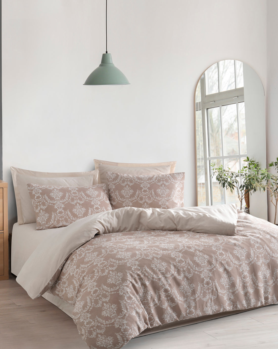 Pure Çift Kişilik Kahve - Nevresim Takımı - 029640