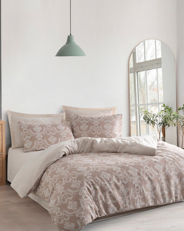 Pure Çift Kişilik Kahve - Nevresim Takımı - 029640