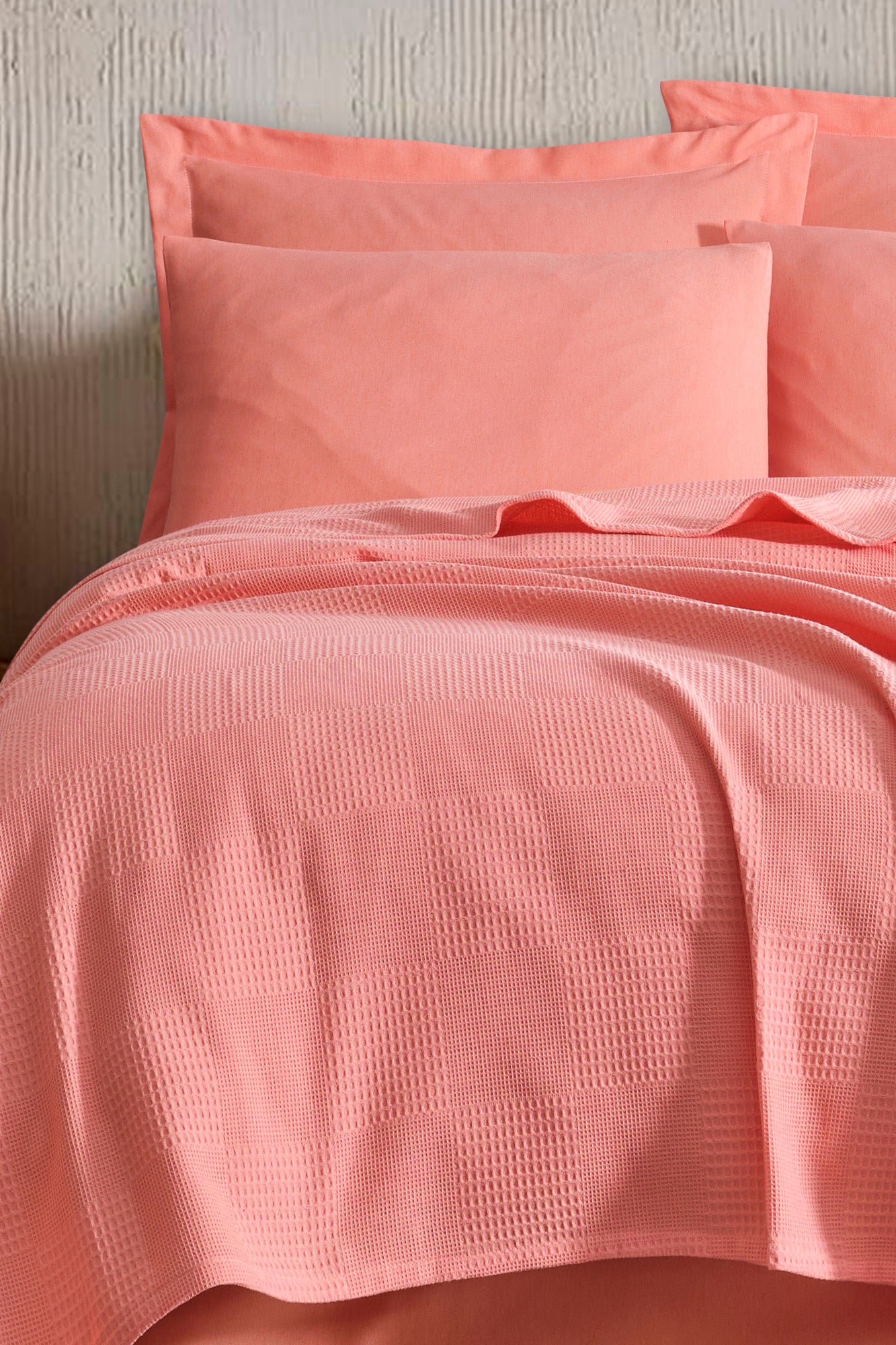 Plain Çift Kişilik Nar Çiçeği - Pike Takımı - 030303