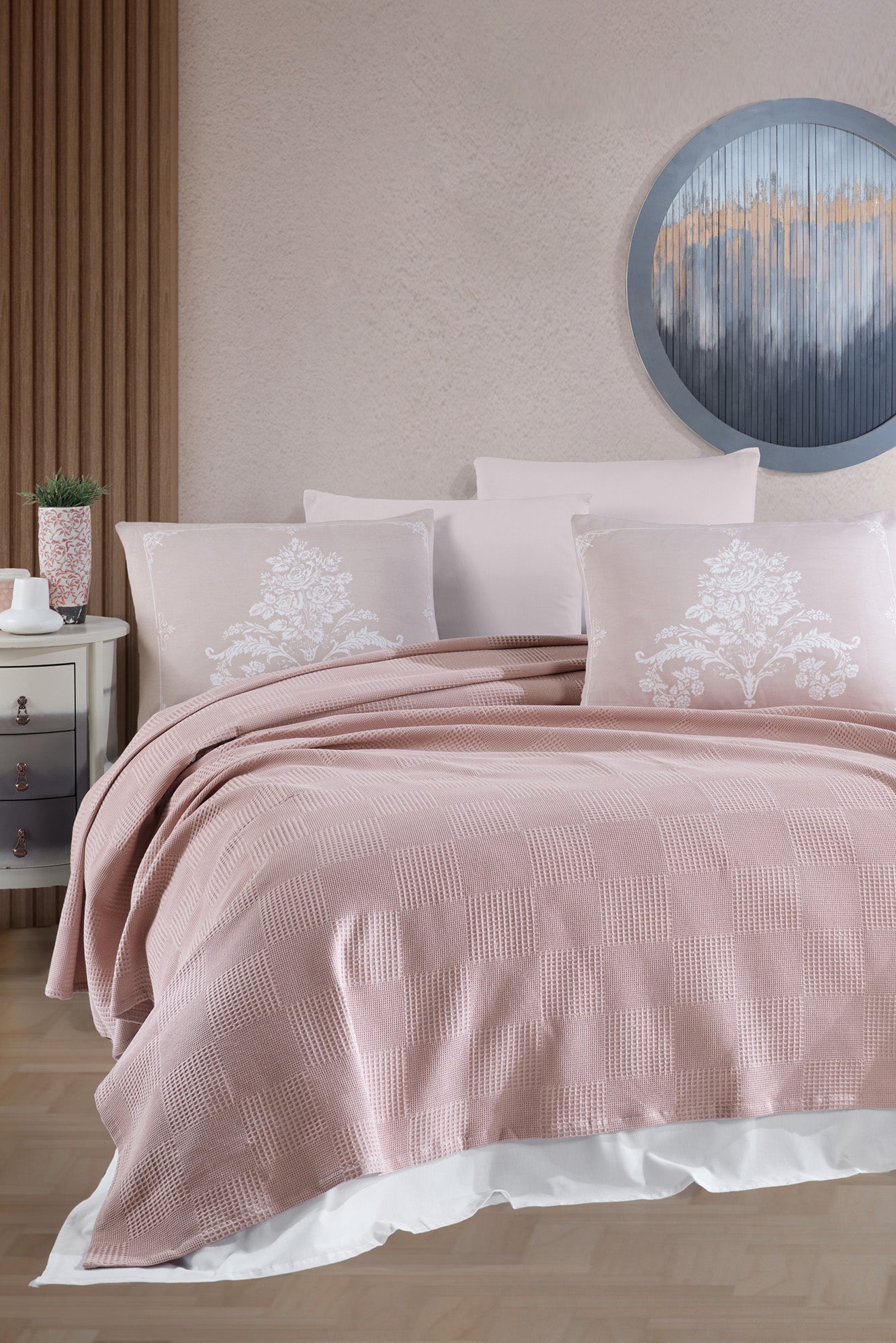 Kraliçe Çift Kişilik Vizon - Pike - 030492