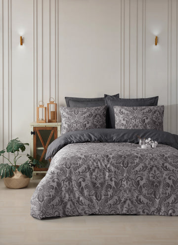 Muster Çift Kişilik Gri - Nevresim Takımı - 030510