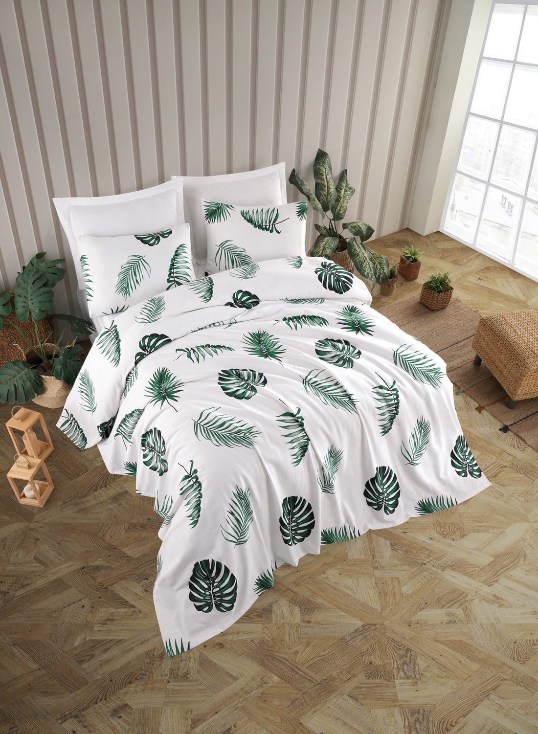 Dominik Çift Kişilik Beyaz - Pike Takımı - 030531