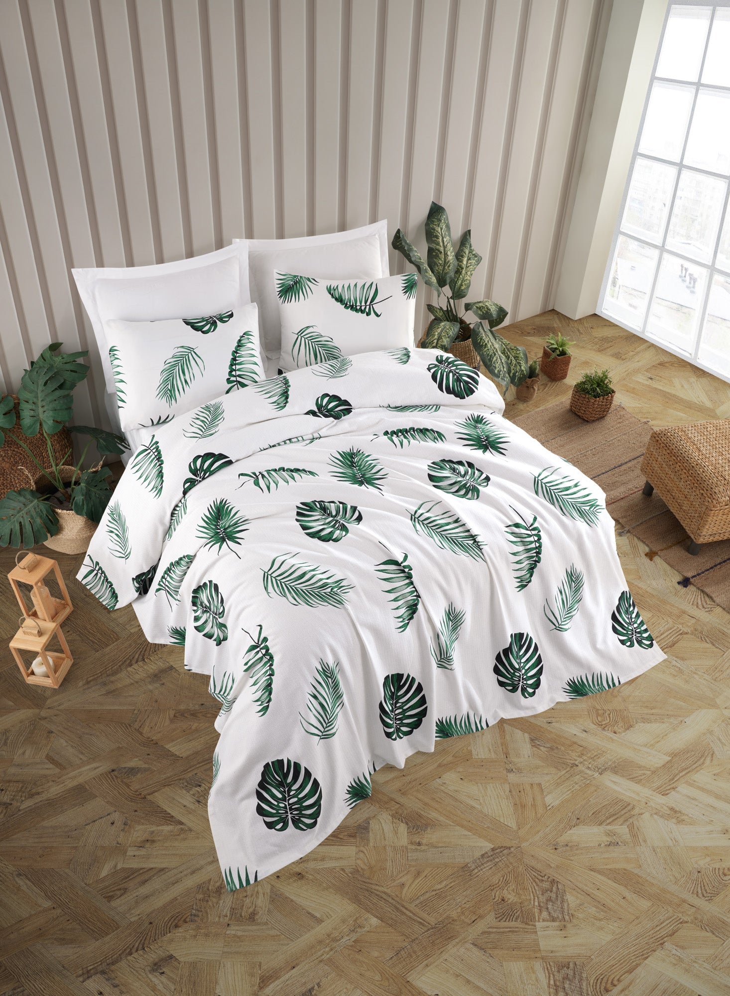 Dominik Çift Kişilik Beyaz - Pike Takımı - 030531