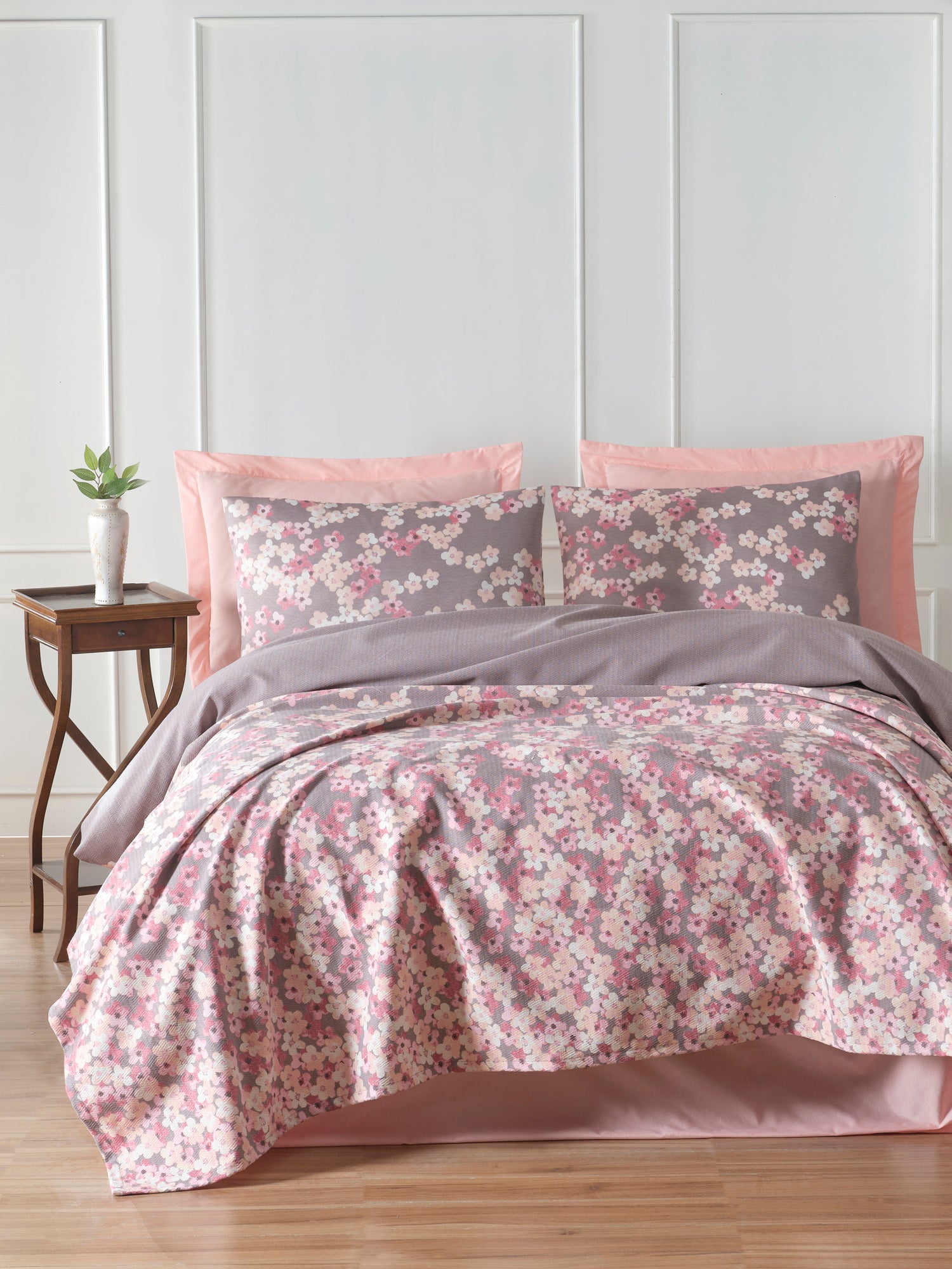 Piti Yaprak Tek Kişilik Rose - Pike Takımı - 030558