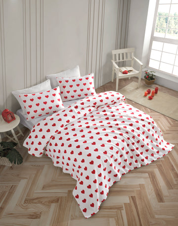 Chole Çift Kişilik Beyaz - Pike / Pike Takımı - 030674