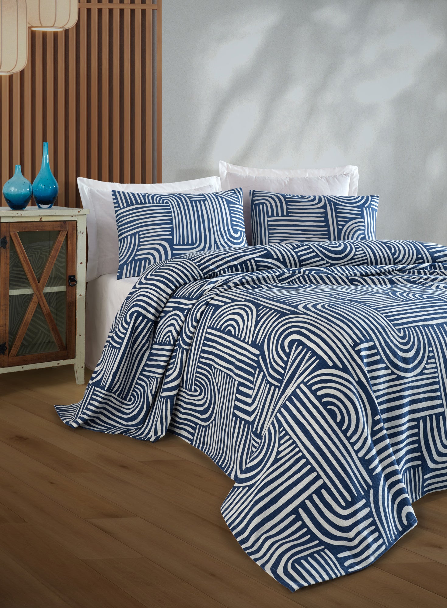 Line Art Tek Kişilik Mavi - Pike / Pike Takımı - 030855