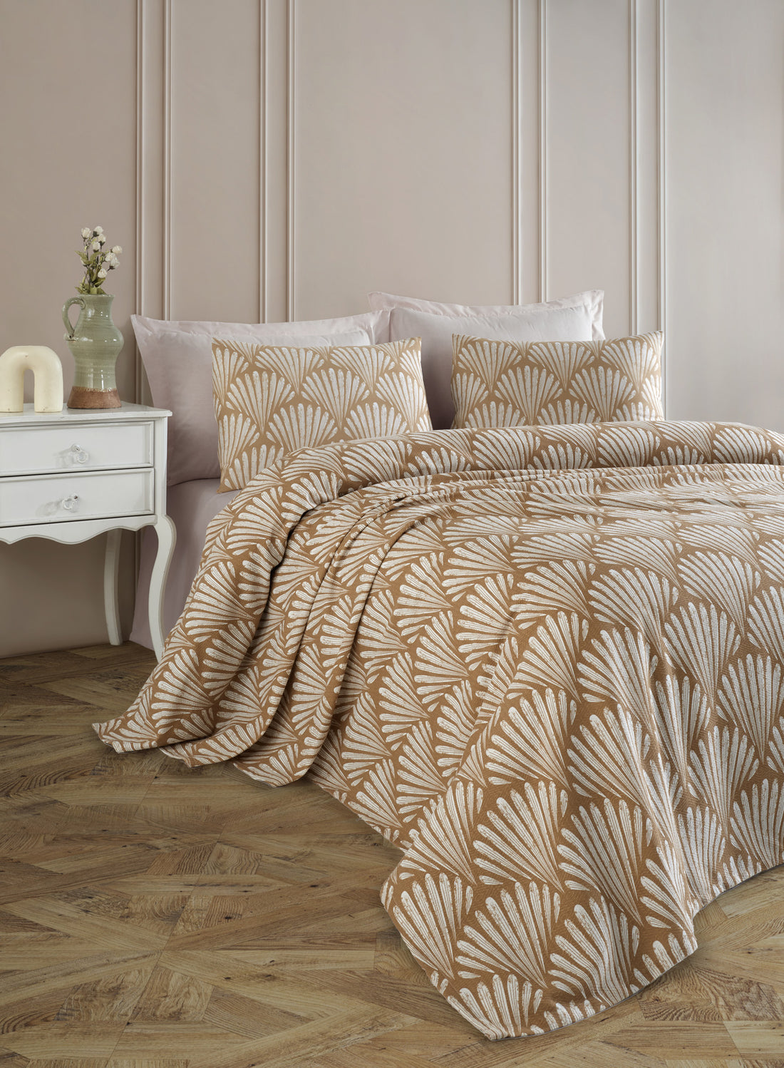 Yelpaze Tek Kişilik Kahve - Pike / Pike Takımı - 030971