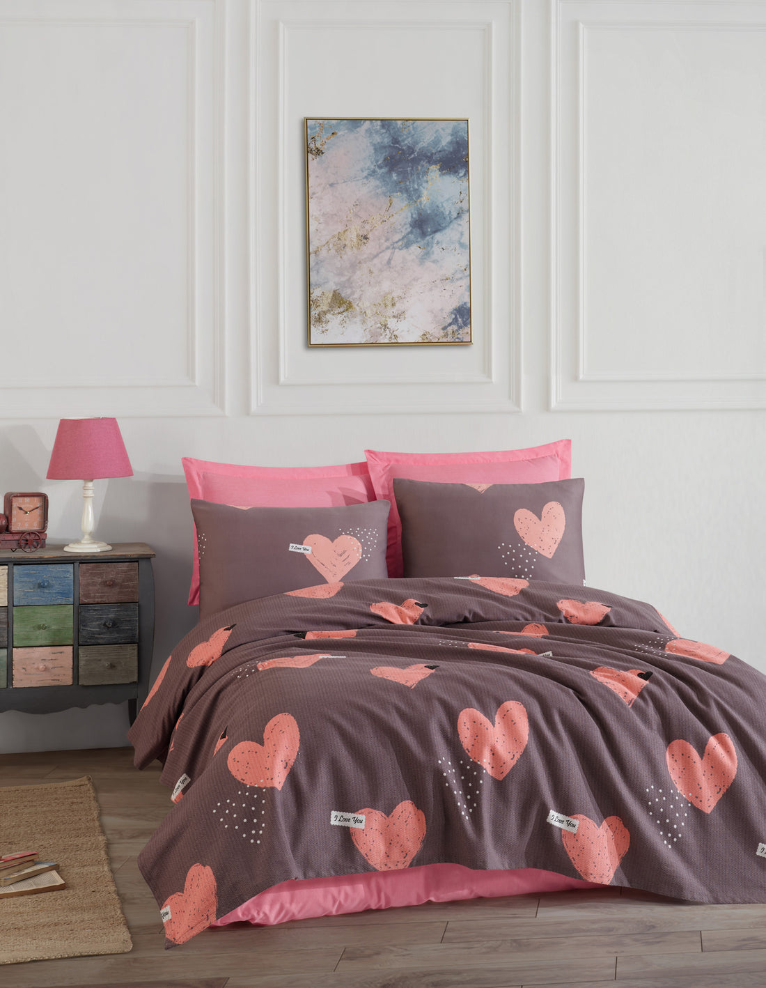 Jana Çift Kişilik Pembe - Pike / Pike Takımı - 031094