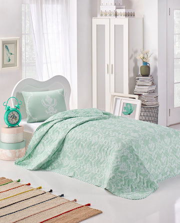 Pure Tek Kişilik SuYeşili - Yatak Örtüsü Seti - 010203