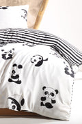 Panda Beyaz Tek Kişilik Nevresim Takımı