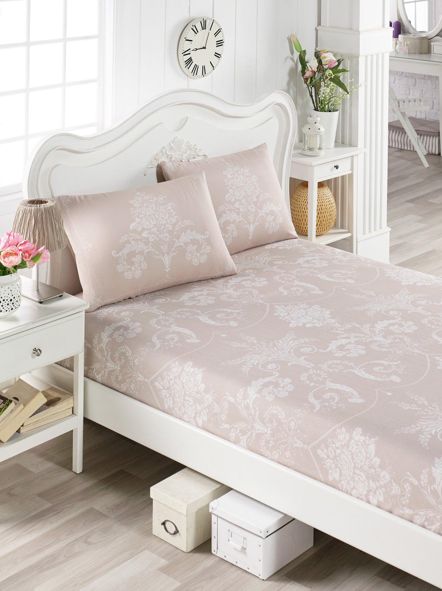 Kraliçe Tek Kişilik Vizon - Çarşaf Yastık Seti - 017279