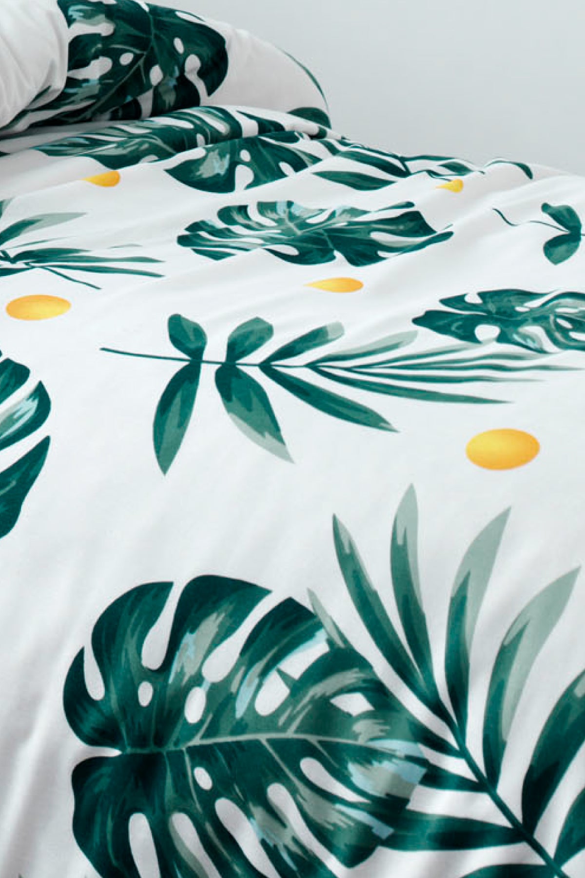 Monstera Yeşil Tek Kişilik Nevresim Takımı
