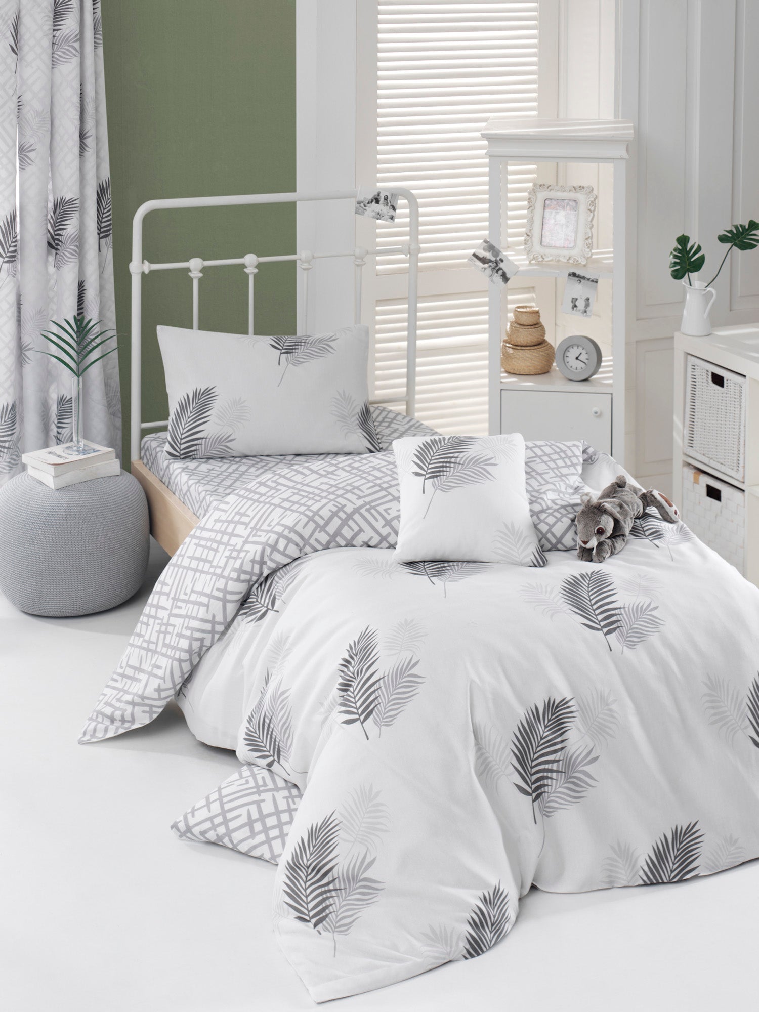 Palma Tek Kişilik Gri - Nevresim Takımı - 022064