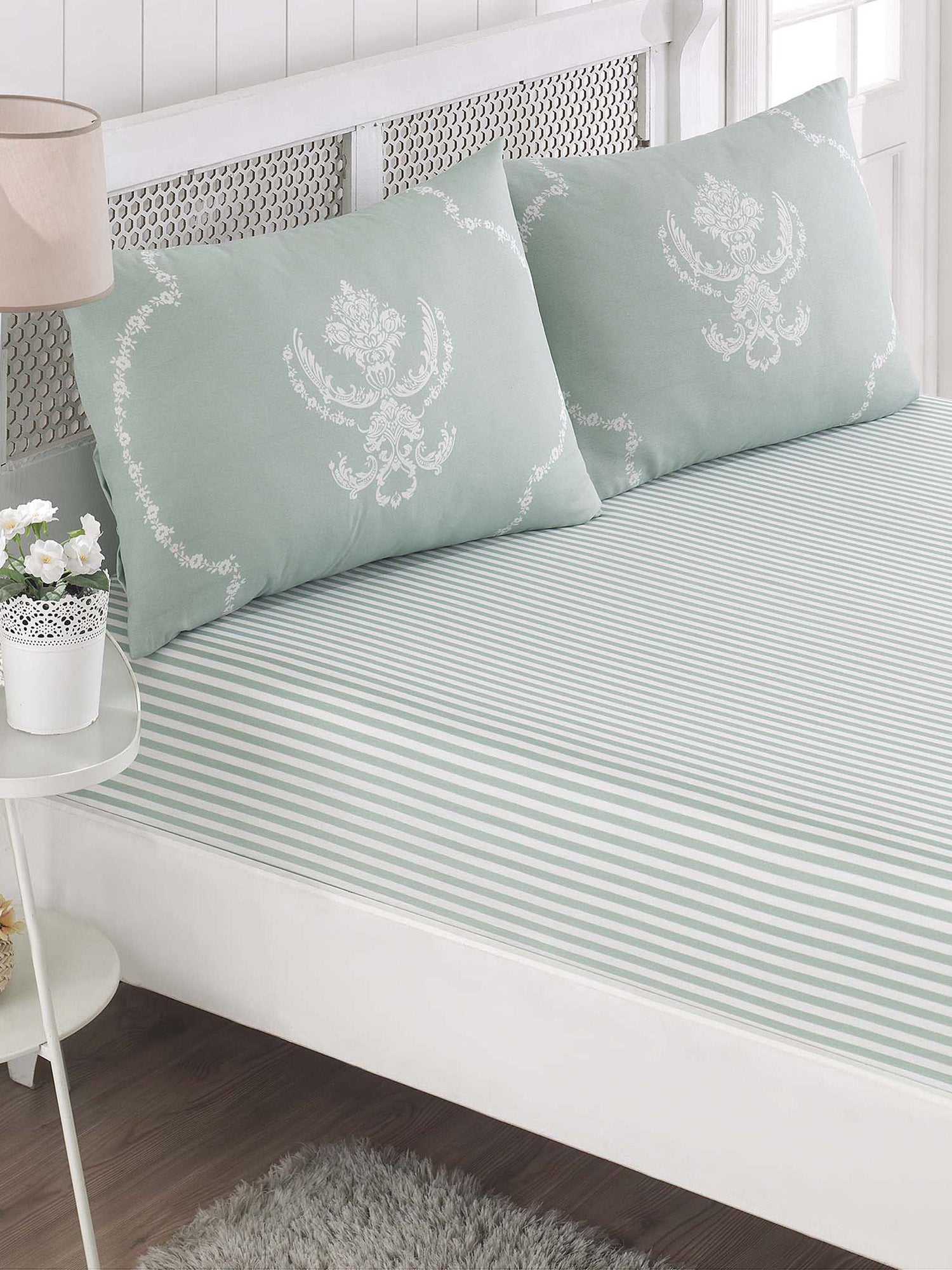 Pure Çift Kişilik Mint - Çarşaf Yastık Seti - 028253