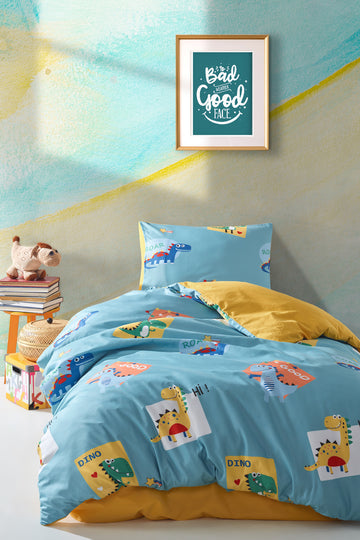 Good Dino Tek Kişilik Yeşil - Nevresim Takımı - 028708