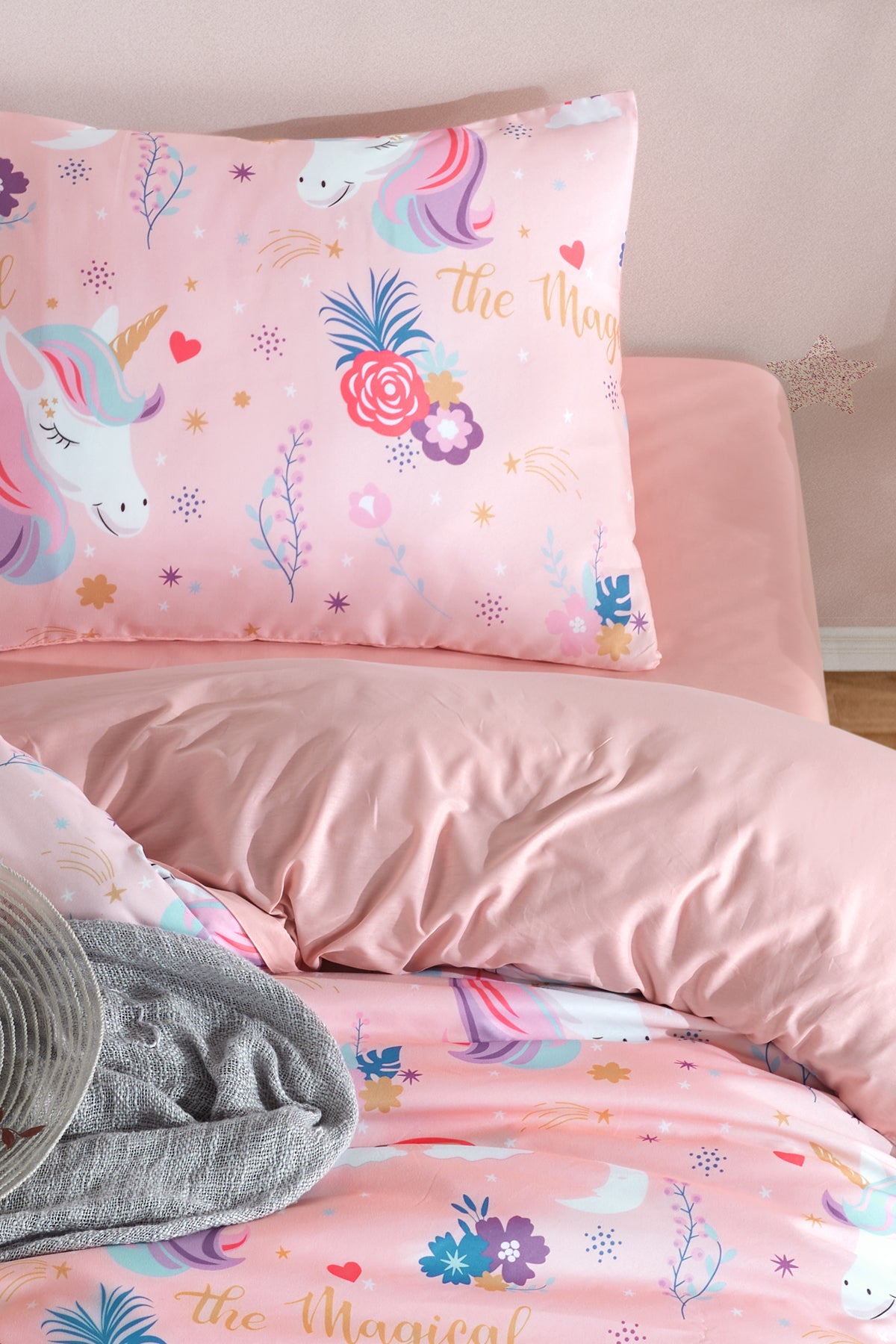 MagicAl Pembe Tek Kişilik Nevresim Takımı