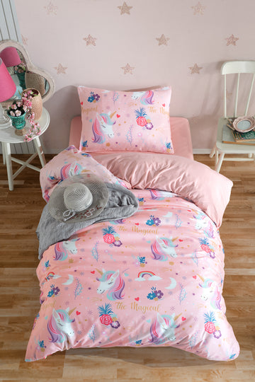 MagicAl Pembe Tek Kişilik Nevresim Takımı