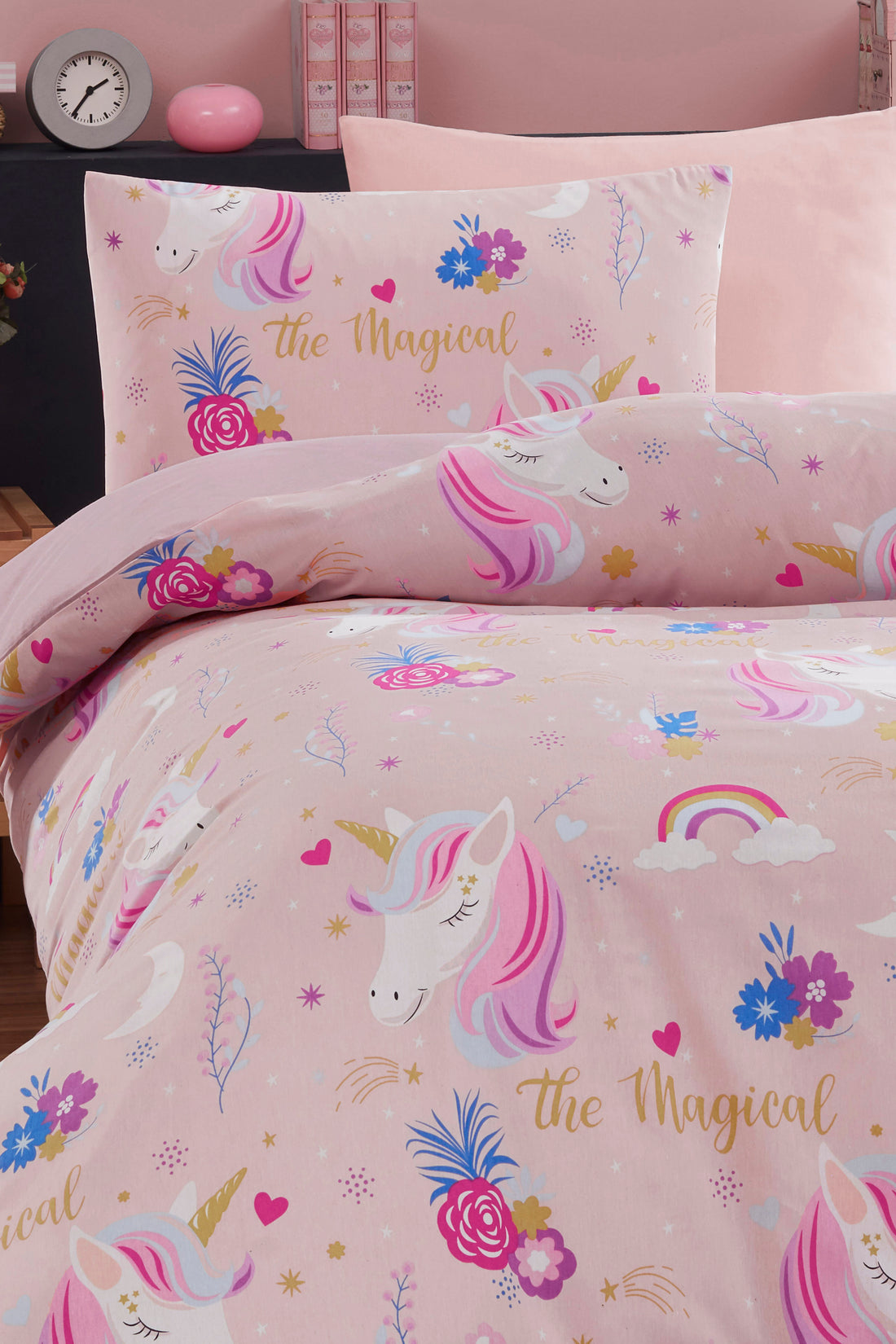 MagicAl Pembe Junior Tek Kişilik Nevresim Seti