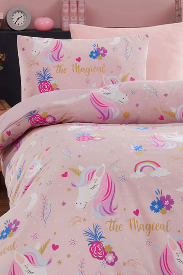 MagicAl Pembe Junior Tek Kişilik Nevresim Seti