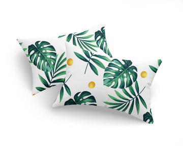 Monstera Yeşil 2'li Yastık Kılıfı