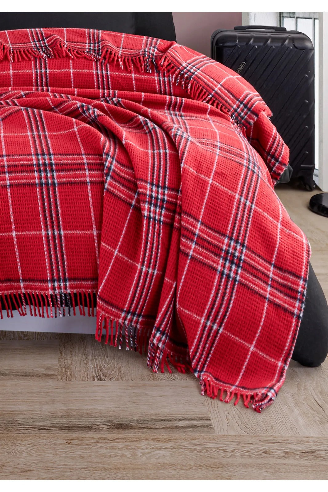 Warm Soft Kırmızı Tek Kişilik Battaniye