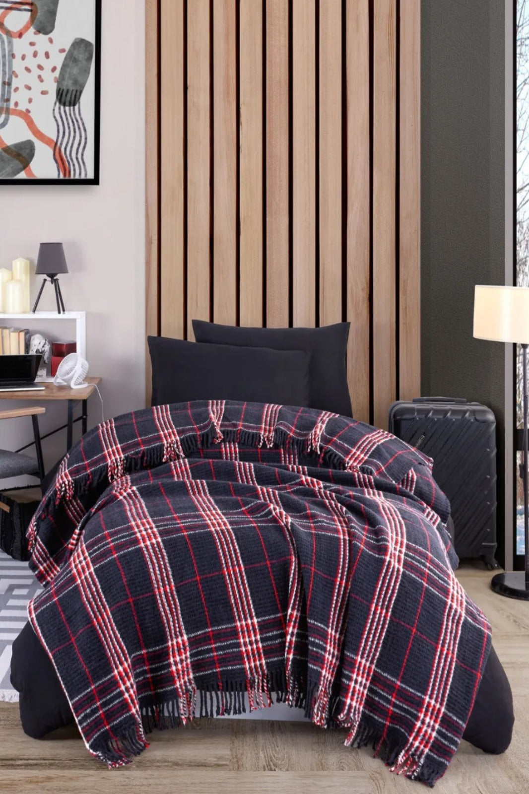 Warm Soft Lacivert Tek Kişilik Battaniye