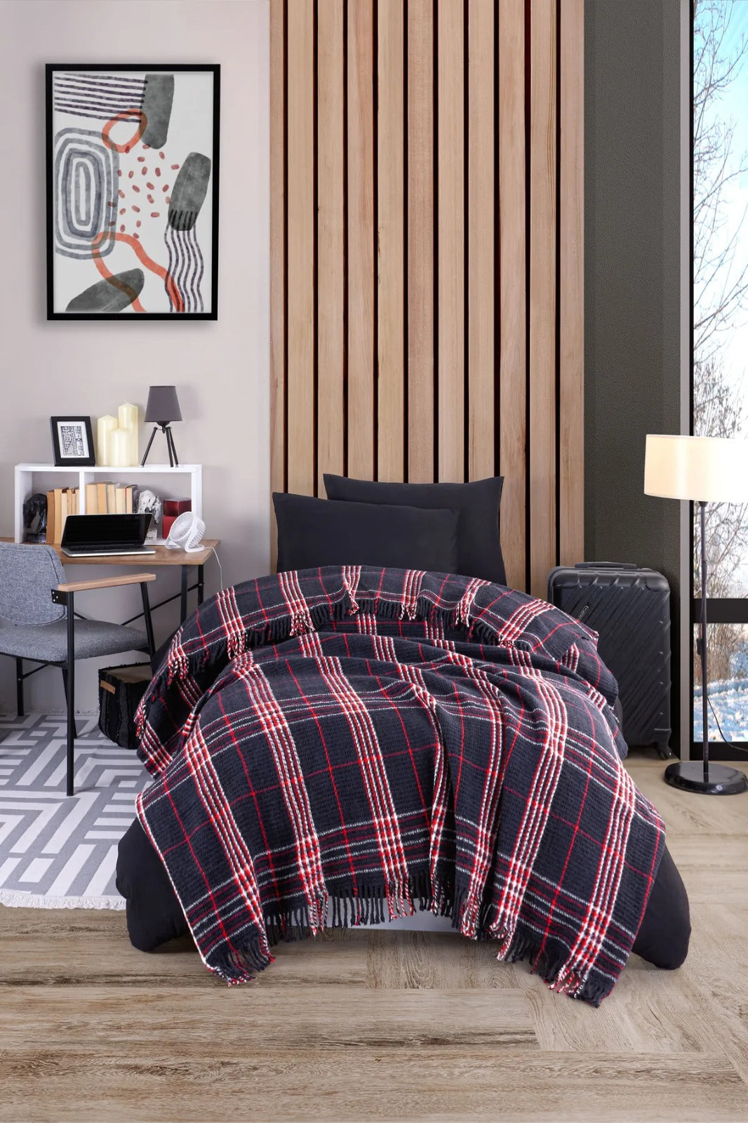 Warm Soft Lacivert Tek Kişilik Battaniye