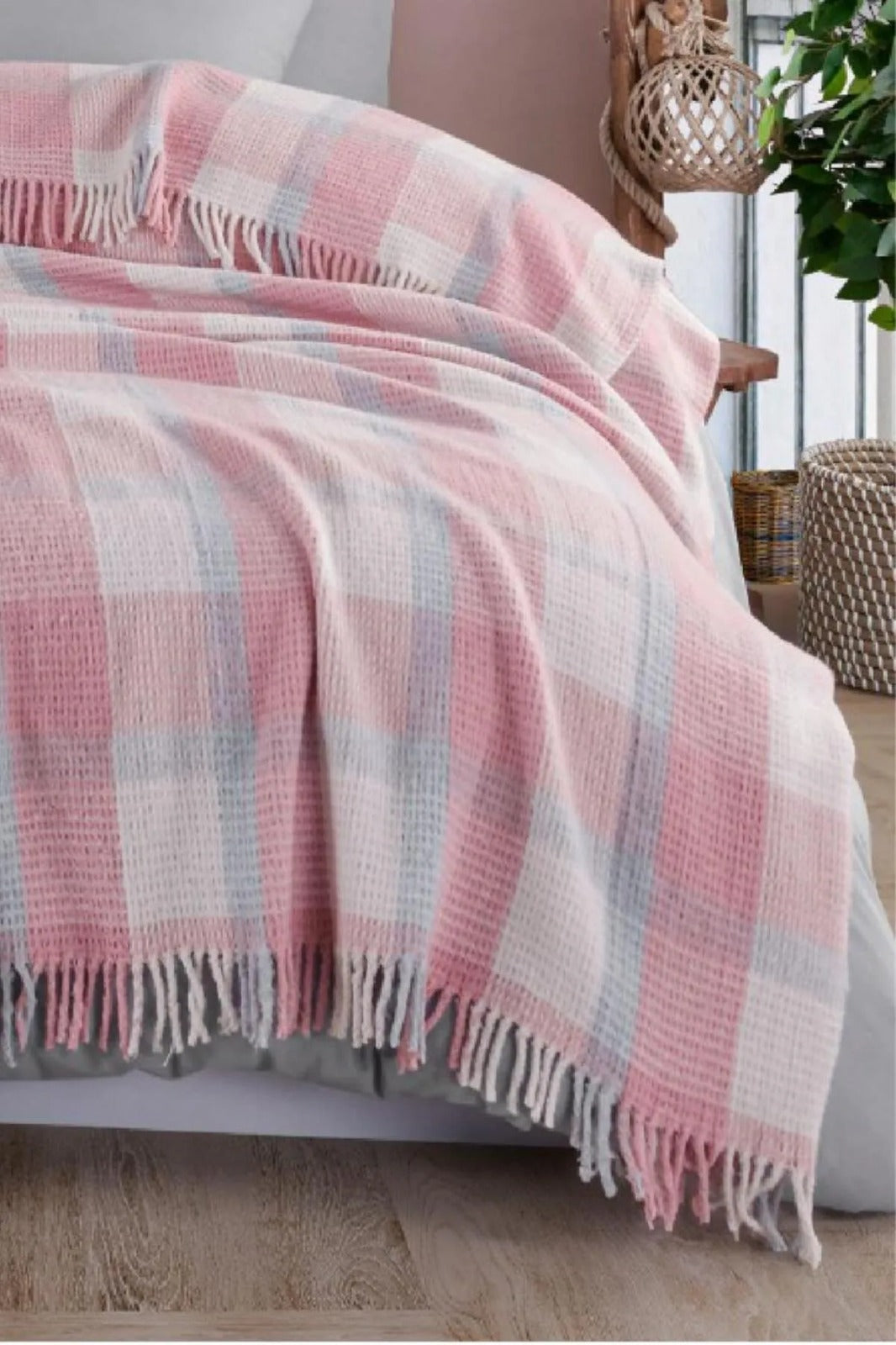 Warm Soft Pudra Tek Kişilik Battaniye