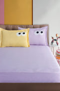 Funny Kombin Lila-Sarı 160x200cm Çarşaf Seti