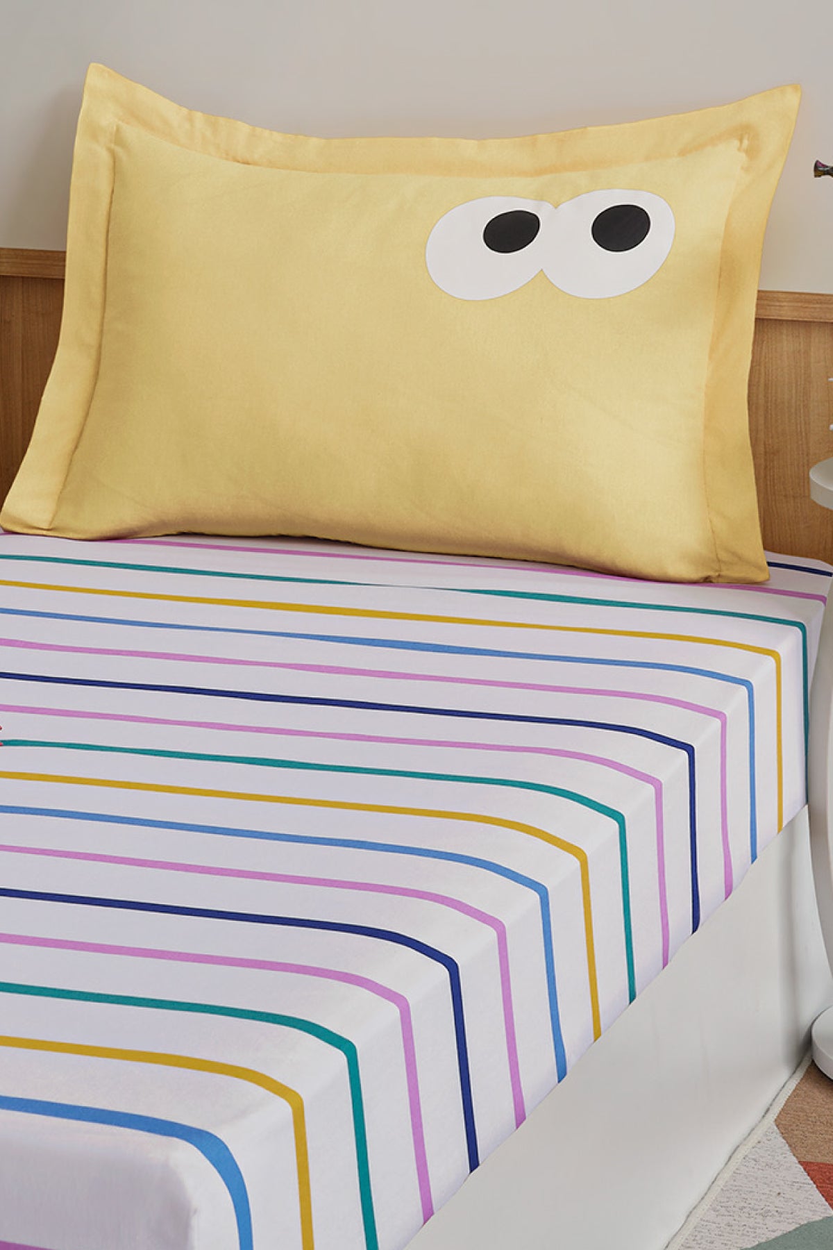 Funny Sarı 100x200cm Çarşaf Seti