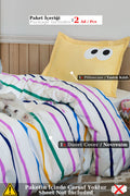 Funny Sarı Junior Tek Kişilik Nevresim Seti