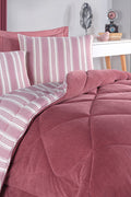 Soft Line Bordo Çift Kişilik Uyku Seti