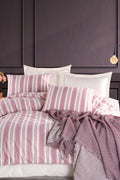 Soft Line Bordo Çift Kişilik Nevresim Takımı